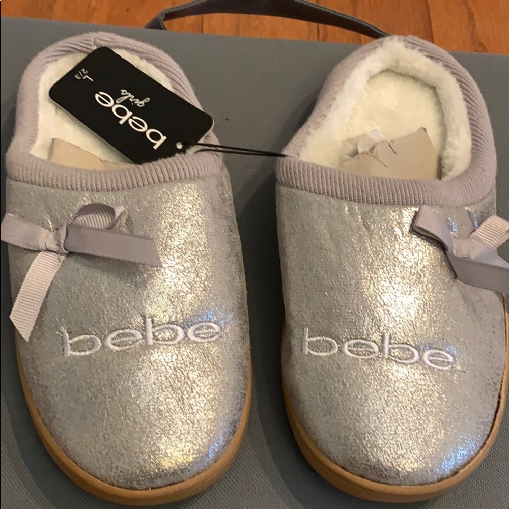 New Bebe gray slipper Large 2/3